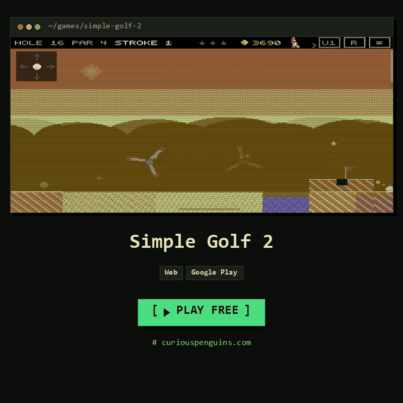 Simple Golf 2 gameplay GIF